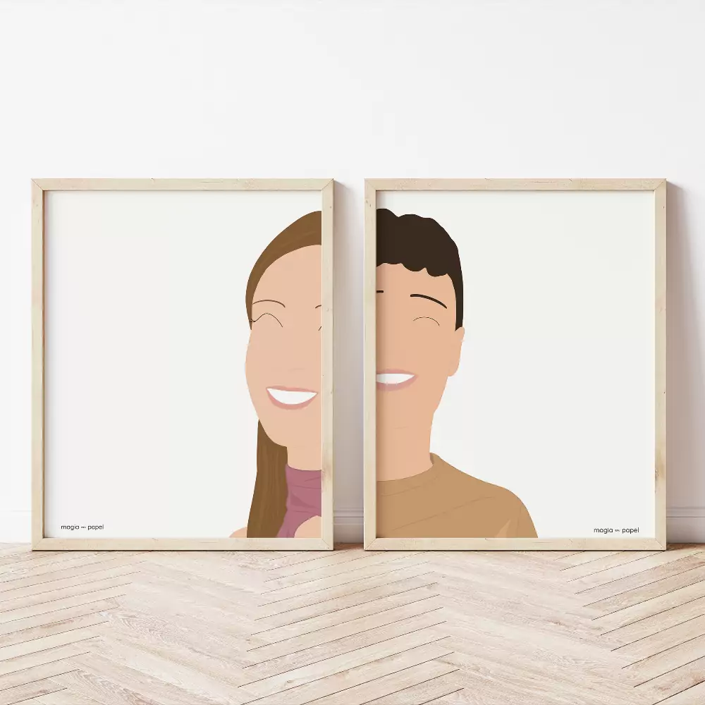 ilustracion doble pareja