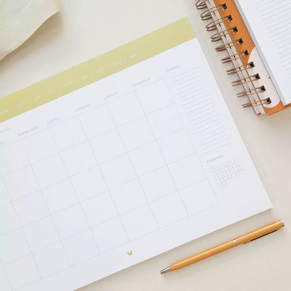 planificador magia en papel