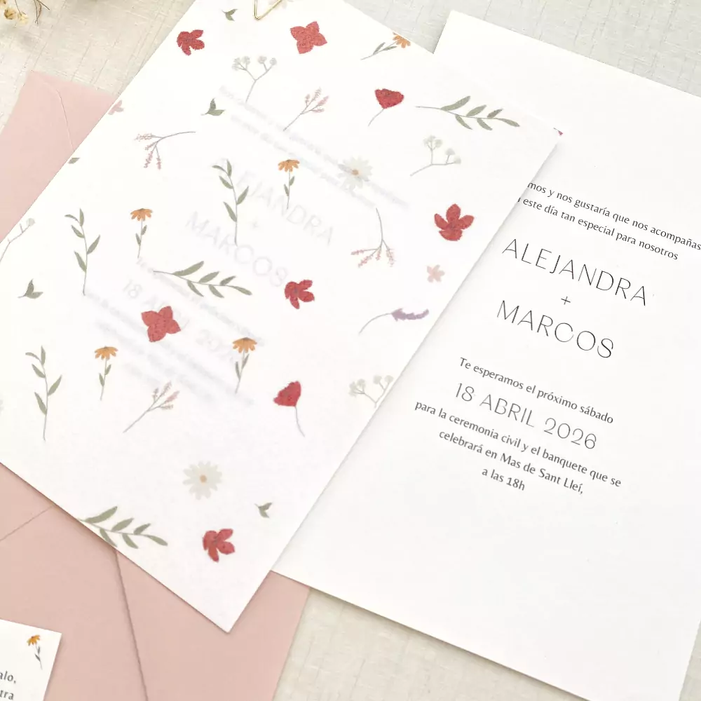 invitaciónboda-flores-silvestres-papel-vegetal